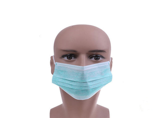 Ekologiczna standardowa maska ​​na ucho, sterylna niebieska jednorazowa maska