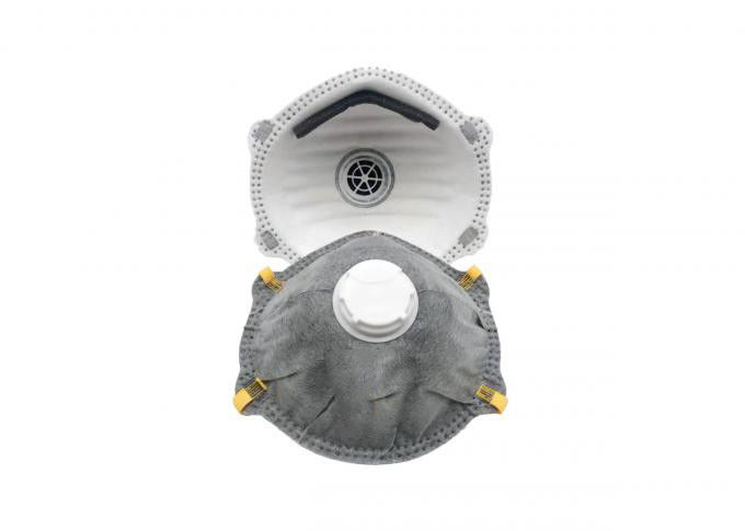 Wodoodporna maska ​​z aktywowanego węgla z dwoma paskami na głowę Zatwierdzona przez CE