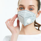 4 warstwy Oceny FFP Maski przeciwpyłowe, Jednorazowa maseczka na uszy w kolorze szarym