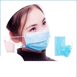 Chiny Anty-wirusowa maska ​​oddechowa / jednorazowa maska ​​na twarz z elastyczną pętlą na uszy fabryka
